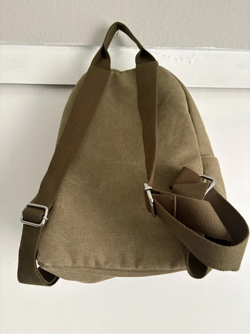 Canvas Backpack - Olive Green